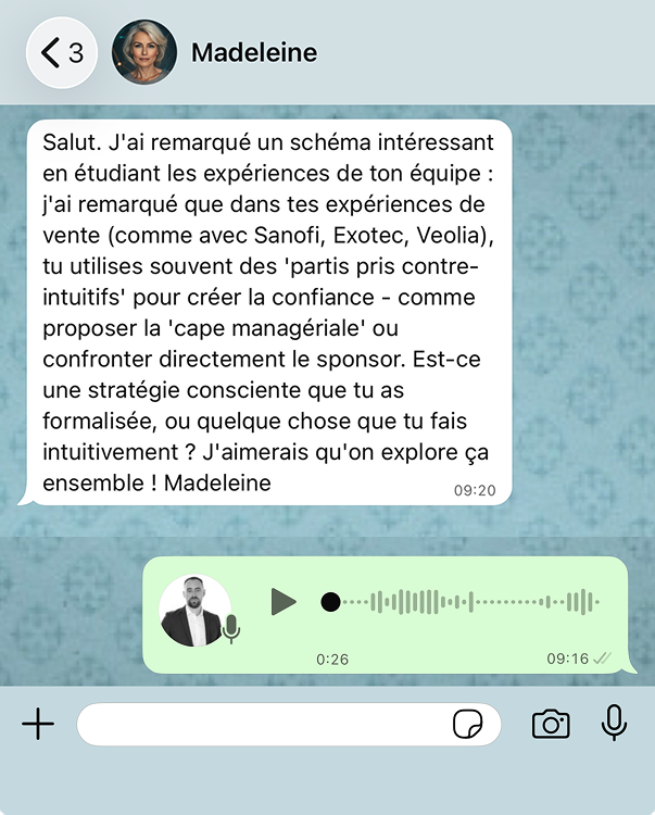 Madeleine on WhatsApp